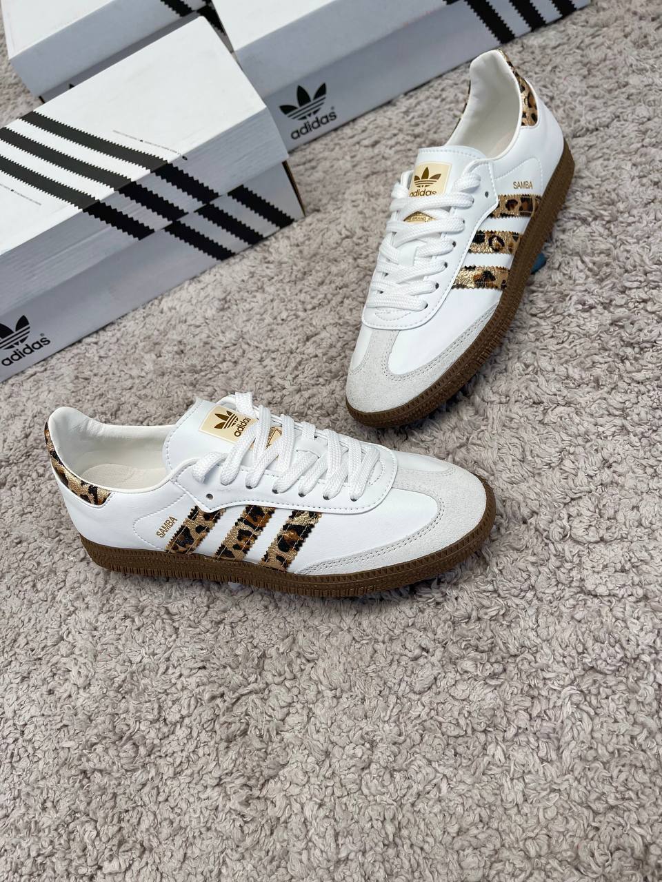 Adidas Samba Blancas Leopardo
