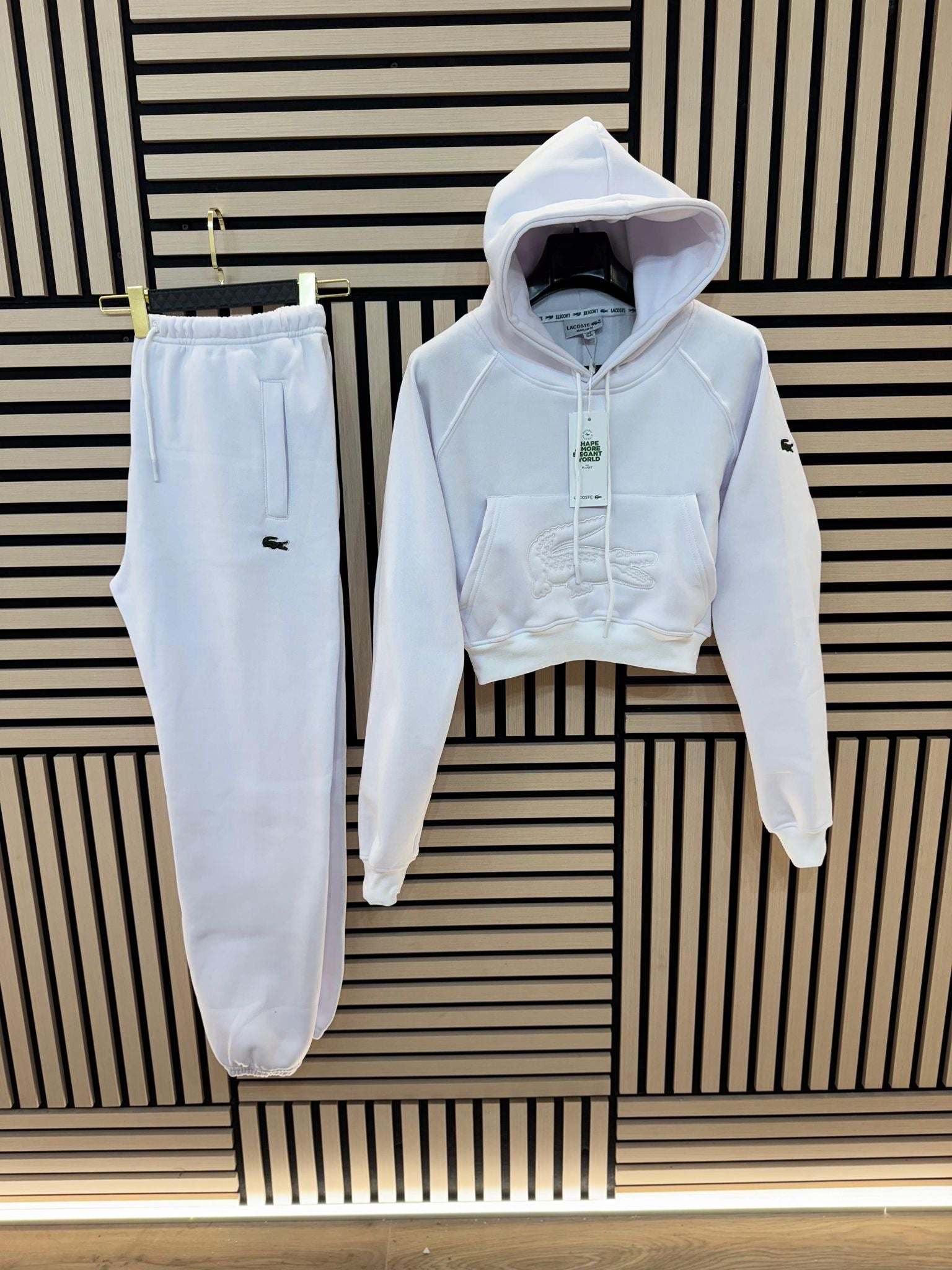 Chándal Lacoste Blanco Mujer