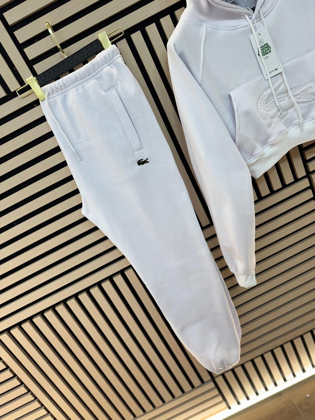 Chándal Lacoste Blanco Mujer