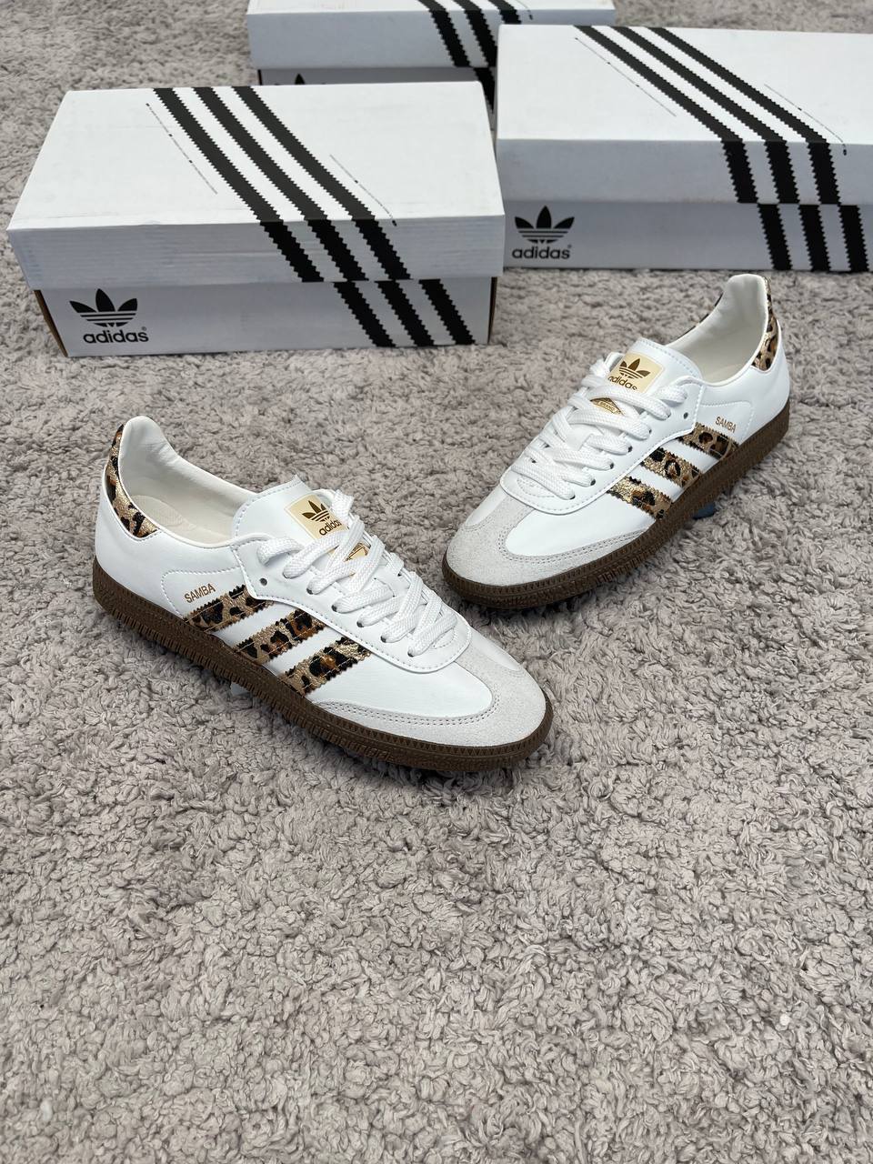 Adidas Samba Blancas Leopardo