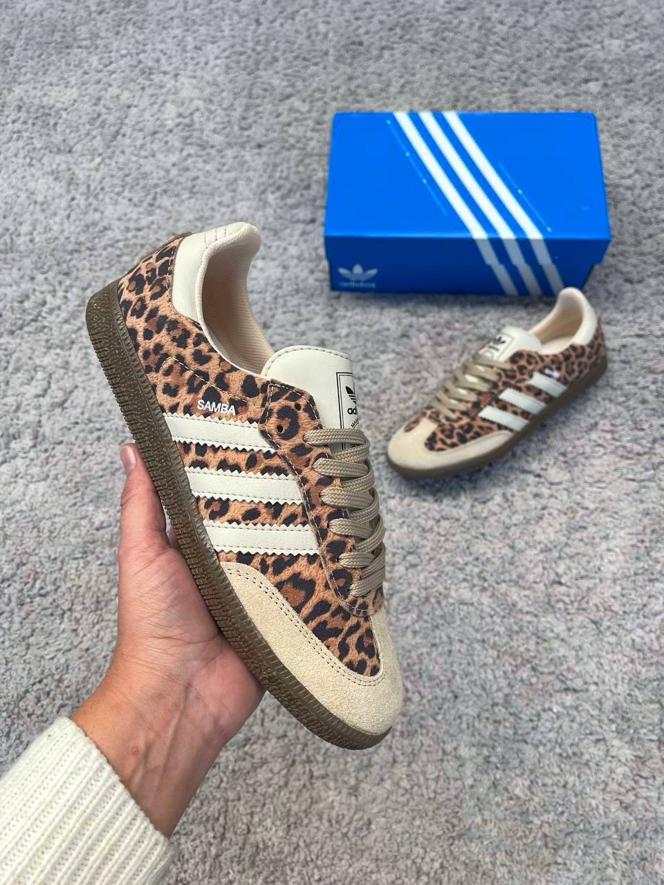 Adidas Samba Marrones Leopardo