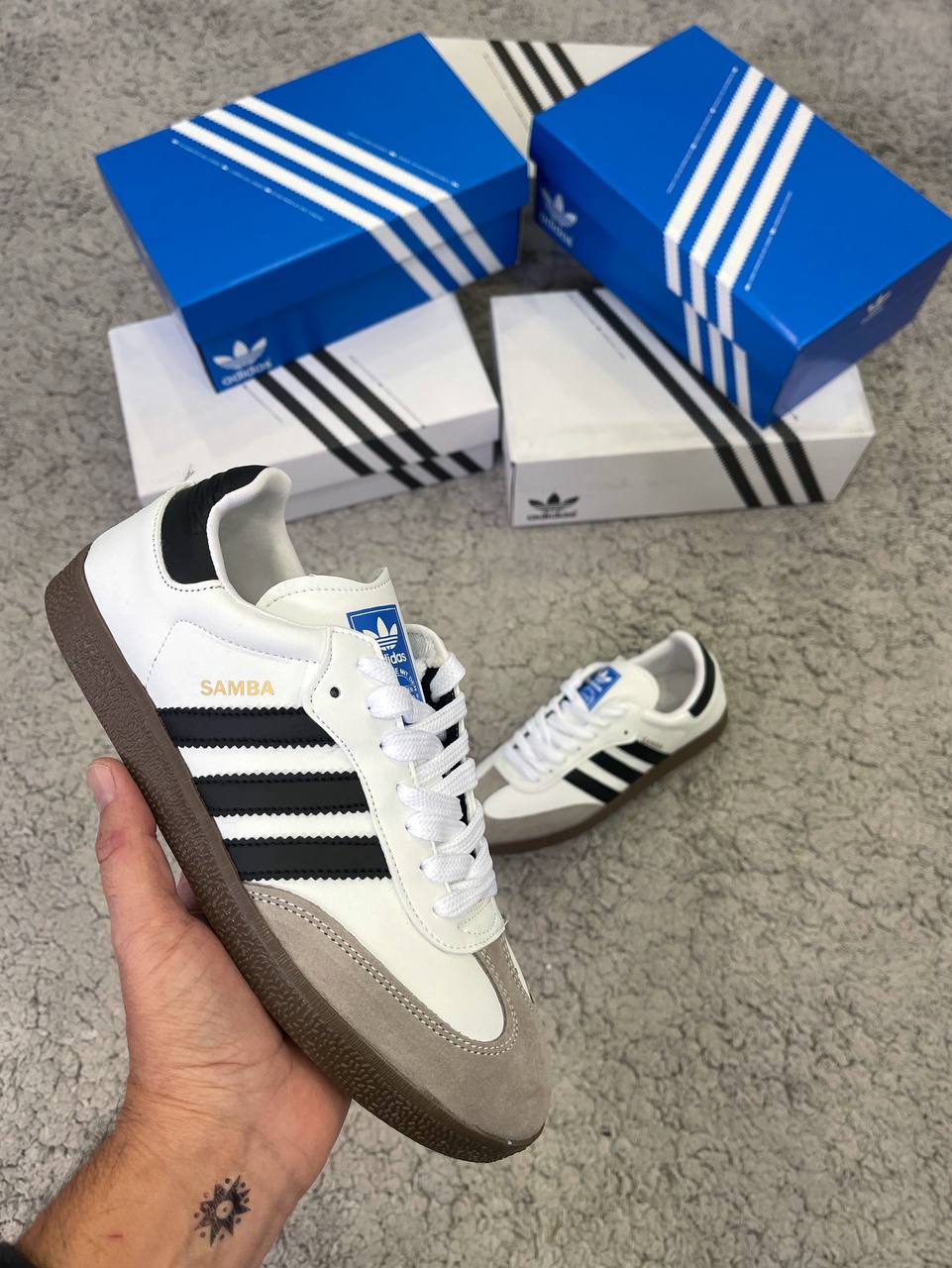 Adidas Samba Blancas y Negras