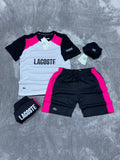 Chándal Lacoste Rosa y Negro