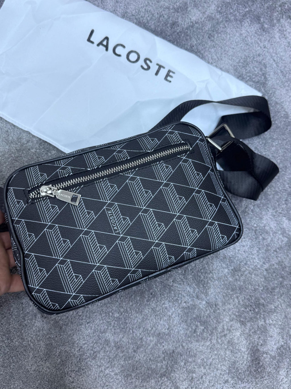 Bandolera Lacoste Negra